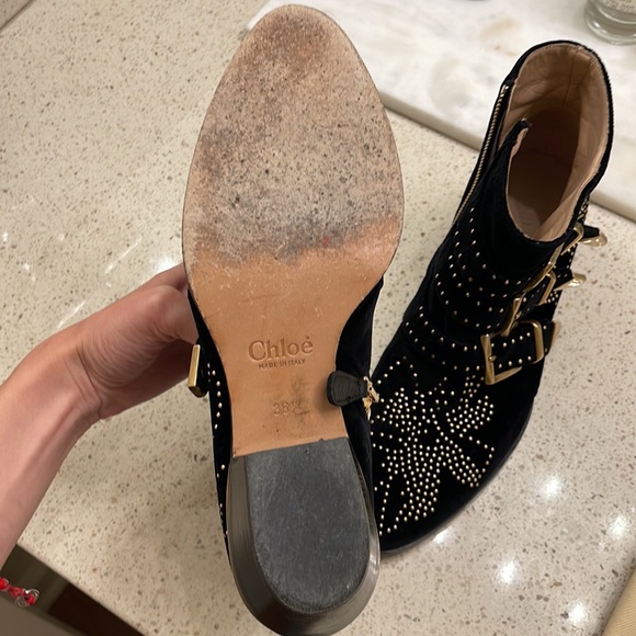 Chloe Velvet Booties - Picture 4 of 6